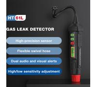 HABOTEST HT61L Détecteur de fuites de gaz Méthane Test de gaz combustibles Analyseur de concentration de gaz portable avec affichage numérique Compteur multifonctionnel Outils de détection de fuites A