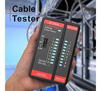 HABOTEST HT812A Testeur de câble réseau Traceur de fil Testeur de ligne téléphonique Testeur RJ11 RJ45 2P 4P 6P 8P Compteur de reconnaissance de câble pour la maintenance du réseau