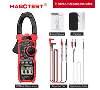 Habotest-Pince Ampèremétrique Numérique Professionnelle Ht208,Multimètre 1000a 1000v Ac Dc True Rms,Testeur De Puzzles Itance - Type Ht208a