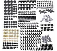 Habow 450pcs Technic-Parts Gears-Axle-Pin-Connector Compatible with Major Brands Technic Parts, Bush Joint Connector. MOC Replacement Pieces and Parts.