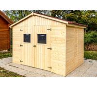 Habrita Abri de jardin en bois brut 16 mm - 6 m² - ED 2820.02