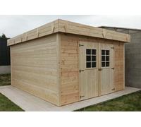 Habrita Abri de Jardin en Bois d’Épicéa Brut 14 m² - KMP 3444.02