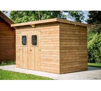 Abri THEORA en bois massif sans plancher, toit mono pente 6,78 m²