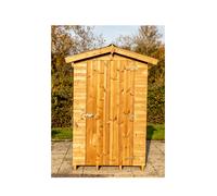 habrita abri en bois thermo chauffé 1.34 m² brun doré the1212.01n