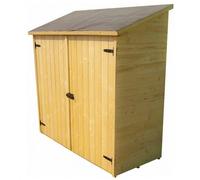 Abri mural 1m² bois naturel Habrita ed1708e G