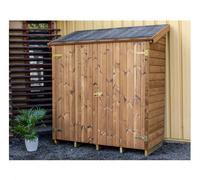 Habrita Abri mural de rangement 1708.01 – 1.34 m2 panneaux 19 mm bois massif traité brun doré