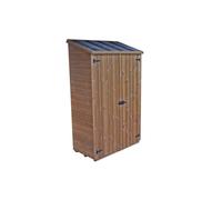 Abri mural bois multi-usages 0.64 m² avec 3 étagères Habrita the1206.01 G