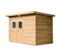 Abri THEORA en bois massif sans plancher, toit mono pente 6,78 m²