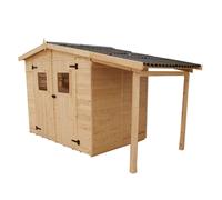 HABRITA-Abri Savoie 5,04 m2 avec plancher et bûcher livré
