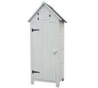 Armoire cabine de rangement 0.41m² blanc Habrita arm0805w Blanc G