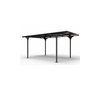 Habrita Carport en aluminium toit plat (294x500cm) - CAR 3050 ALTP