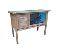 Habrita - Clapier sur pied 0,41m2 2-3 animaux toit bitumé 1 pente
