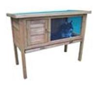 Habrita Foresta - Clapier sur pied 0,41m2 2-3 animaux toit bitumé 1 pente G