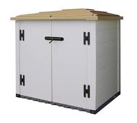 Coffre de jardin résine 1100l beige/marron boxevo100