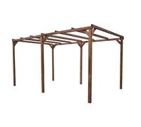 HABRITA Pergola en sapin traité très haute température à 215°C - 296 x 500 cm