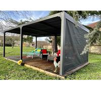 Habrita Pergola bioclimatique 21,53 m² - store latéral 1 côté 3,6m - PER 36R60 BI
