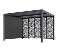 Pergola bioclimatique 10.80m² gris anthracite per36m30rbi