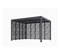Pergola BioClimatique Aluminium avec Panneaux Moucharabieh