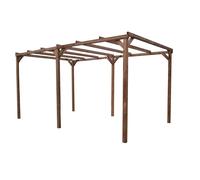 HABRITA Pergola en sapin traité très haute température à 215°C - 296 x 500 cm