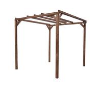 HABRITA Pergola en sapin traité très haute température à 215°C - 300 x 296 cm