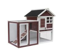 Habrita - HABRITA - Poulailler bicolore bi-corps pour 2-3 poules - Bois FSC Bois G