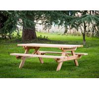 Habrita Table de Pique-Nique en Douglas 45 mm 6 Places Munich - SJ - TFD7