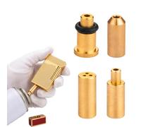 HABVPU 4 Adaptateurs de Recharge de gaz en Laiton compatibles avec Certains briquets Rechargeables Type S.T. Dupont - Buses de différentes Tailles pièces de Rechange DIY