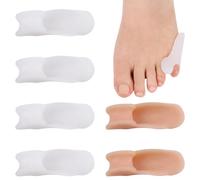 HABVPU 6 Pièces Séparateur d'Orteils en Silicone pour Petit Orteil, Écarteur d'Orteils pour Oignon de Tailleur, Correcteur d'Orteils en Griffe et Chevauchants, Orthèse Souple pour Hommes et Femmes