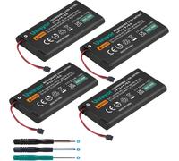 HAC-006 Replacement Battery for Nintendo Switch Joy-Con HAC-015 HAC-016 Controller with 2 HAC-A-JCL-C0,HAC-A-JCR-C0 Tool Set (4 Pack)