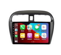 Hac Sa Beach Unité de navigation GPS stéréo pour Android 13 Mitsubishi Mirage Radio 2012-2023 avec récepteur automatique Carplay Android sans fil IPS HD Écran tactile Caméra de recul gratuite (4 Go de
