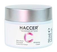Haccer Crème blanchissante 50 ml - Alpha-arbutine, niacinamide et extrait de racine de réglisse - Hydratante, éclaircissante de la peau, hydratante, nourrissante, revitalisante