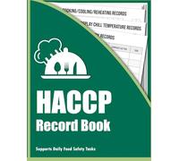 HACCP Record Book: Food Hygiene Monitoring Logs for Restaurants & Kitchens