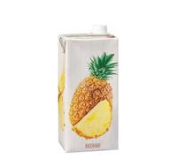 Hacendado Boisson à l'Ananas Sans Sucres Ajoutés, Lot de 6 Mini-Briques, 200ml par Brique, Format Tetra Pak, Conservation Ambiante, Édulcorants Naturels