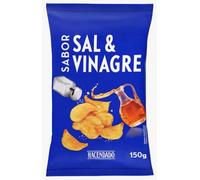 Hacendado Chips Croustillantes Saveur Sel et Vinaigre, Snack de Maïs Frit, 150g, Sachet Individuel, Fabriqué en Espagne PACK 6