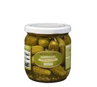 Hacendado Cornichons Aigre-Doux, Calibre Petit, Bocal 400g, Lot de 3, 615g Net Égoutté