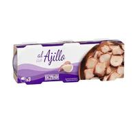 Hacendado Dés de Seiche à l'Ail, 3 Boîtes de 80g, Lot de 6, 54g Net Égoutté par Boîte