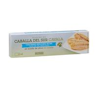 Hacendado Filets de Maquereau du Sud à Teneur Réduite en Sel à l'Huile d'Olive, 2 Boîtes de 120g, Lot de 6