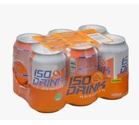 Hacendado - Iso Drink Boisson Isotonique Saveur Orange Lot de 18 Canettes de 330 ml (3 Packs de 6) - Énergie et Hydratation Rapide