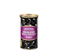 Hacendado Olives Noires Dénoyautées, Premium Qualité, 150g PACK 6, Conserve Alimentaire, Idéal pour Apéritif et Salade Méditerranéenne