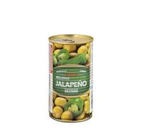 Hacendado Olives Vertes Farcies au Piment Jalapeño, 150g PACK4, Conserve Premium, Idéal pour Apéritif et Salades Méditerranéennes