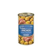 Hacendado Olives Vertes Farcies aux Anchois, 150g, PACK6 Conserve d'Olives Méditerranéennes, Idéal pour Apéritif et Salades
