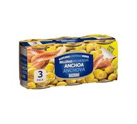 Hacendado Olives Vertes Farcies aux Anchois, PACK 2 (6 unités), Apéritif Méditerranéen, Conservation à Température Ambiante