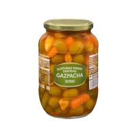 Hacendado Olives Vertes Gazpacha, Cassées, Catégorie Selecta, 835g PACK3, Conservation Sans Gluten, Idéal pour Apéritif