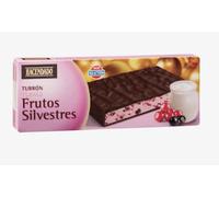 Hacendado Turron au Chocolat Noir avec Crème de Yaourt et Fruits des Bois, 150g, Pack de 6, Sans Gluten, Forme Tablette