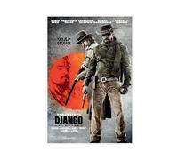 HACERR Django Impression sur toile du film Unchained A Quentin Tarantino - Décoration murale pour salon, chambre à coucher - 20 x 30 cm