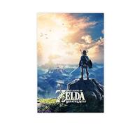 HACERR Poster sur toile The Legend of Zelda pour décoration de chambre à coucher, bureau, chambre, cadeau (40 x 60 cm)