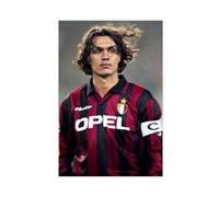 HACERR Poster vintage Maldini, Milan AC Milan, Legend of Football - Décoration murale pour salon, chambre à coucher - 30 x 45 cm