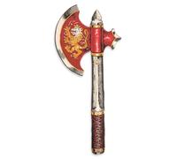 Hache Chevalier en Mousse pour Enfant - Chevalier Noble, Rouge, 3 Ans+ | Chevalier Noble | Hache de Déguisement pour Jeu de Rôle, Combats Imaginaires, Aventures Médiévales & Histoires Héroïques