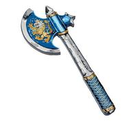 Hache Chevalier Lion Bleu Et Or