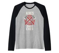 Hache drôle Lancer Meme Hache Moi Tout ce Que Sharp Skills Humour Manche Raglan